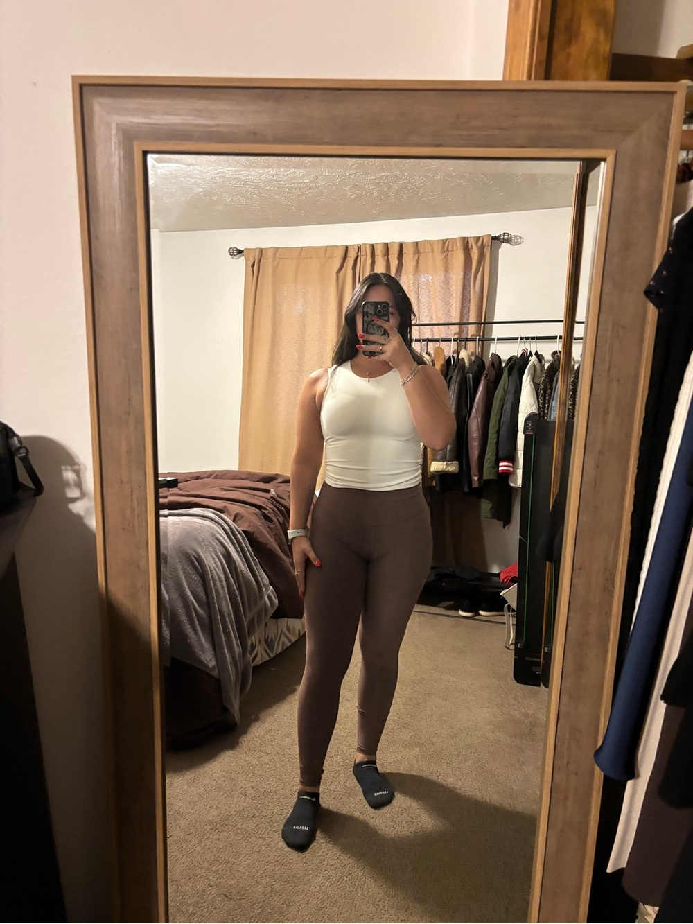 Vuori Brown High-Rise Performance Leggings